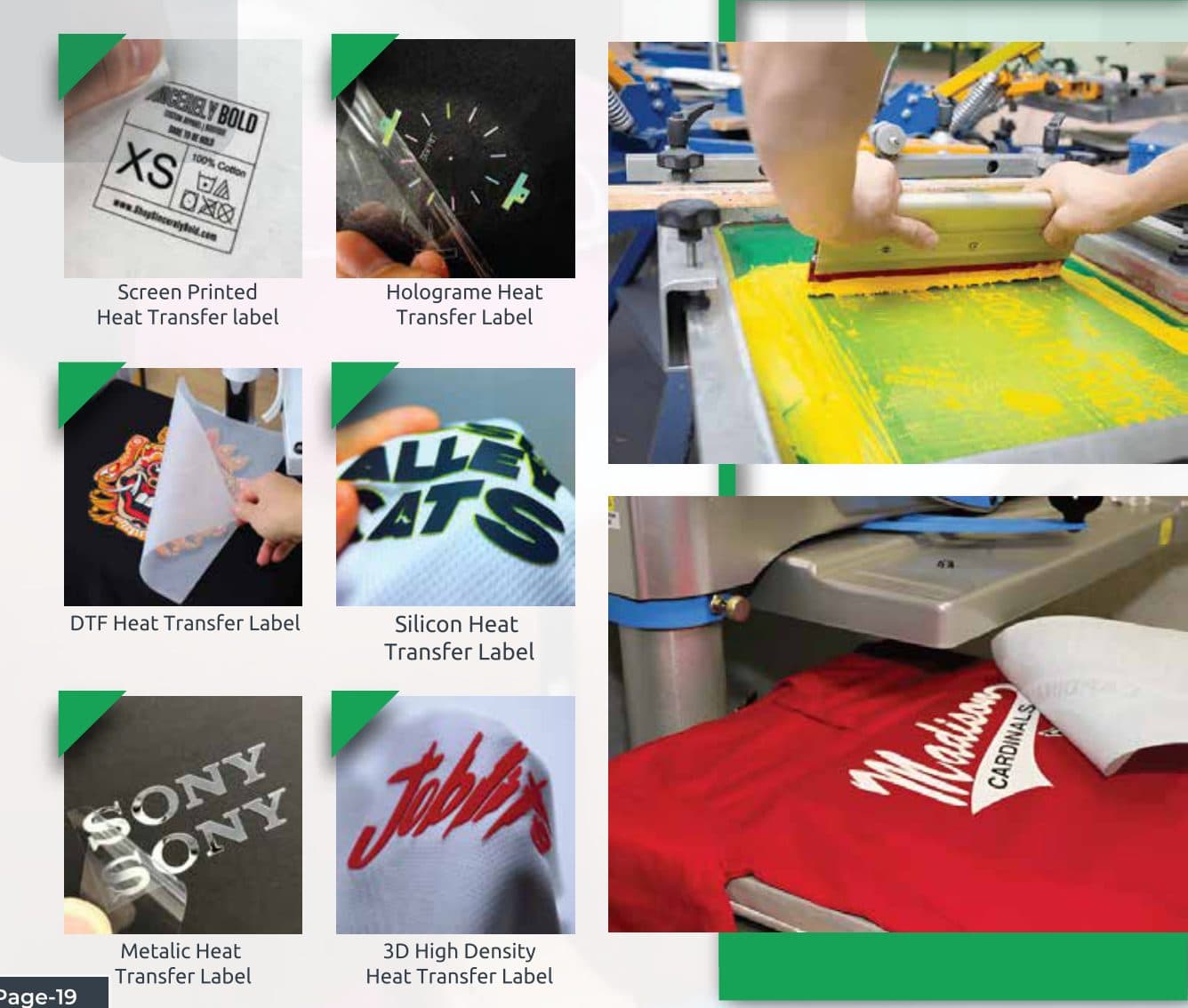 Heat Transfer Labels