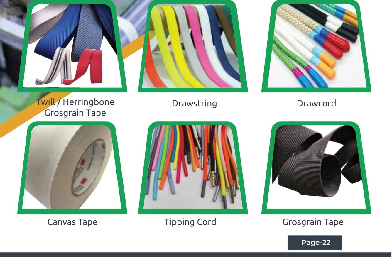 Tapes, Drawstrings & Cords